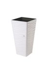 Kaspó SAHARA slim szögletes álló 40 műanyag 39x75 cm fehér