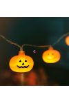 Halloween fényfüzér tök elemes 10 LED 1,5 m 2xAA