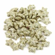 Glitteres csillag dekor pezsgő 2,5 cm 60 db-os