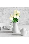 Élethű tapintású tulipán Tört fehér 33 cm 1db