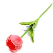 Élethű tapintású tulipán korall 33 cm 1db