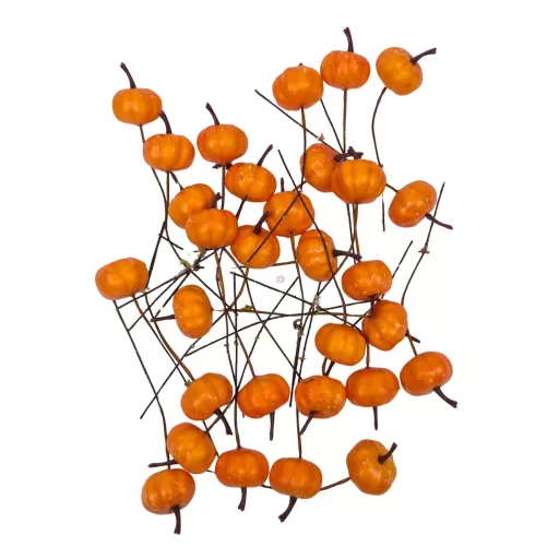 Drótos mini tök, napsárga, 2,5 cm, 30 db