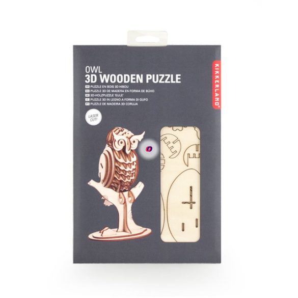 3D fa puzzle, bagoly