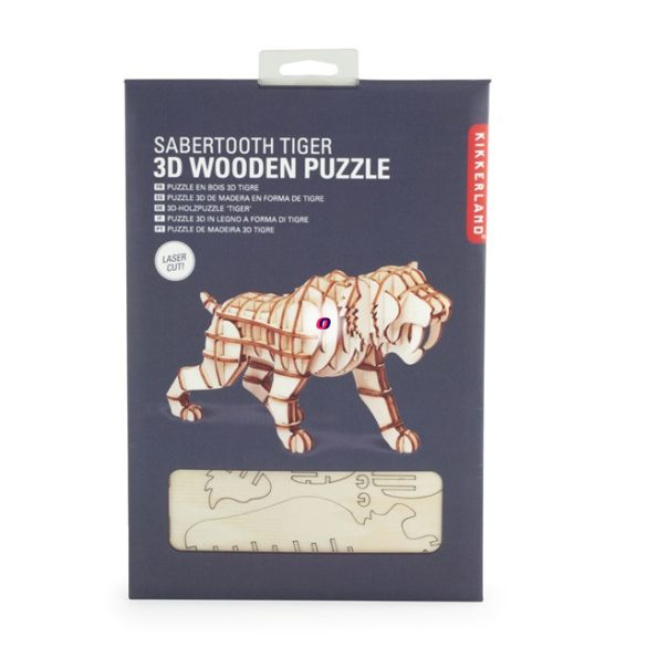 3D fa puzzle, tigris