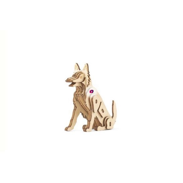 3D fa puzzle, kutya