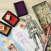 Emberi test bélyegző készlet