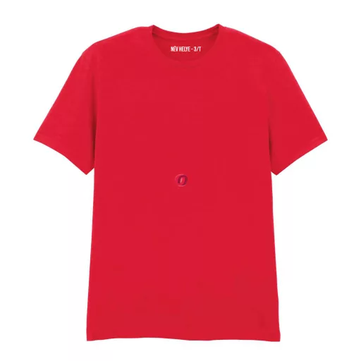 Gyerek Tesi póló egyedi névvel, osztállyal piros, 100% pamut "Somogyis"