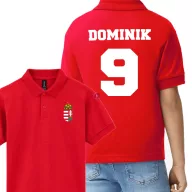 Galléros Gyerek mez póló Hungary Piros