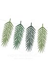 Girland - Trópusi levelek 125cm zöld