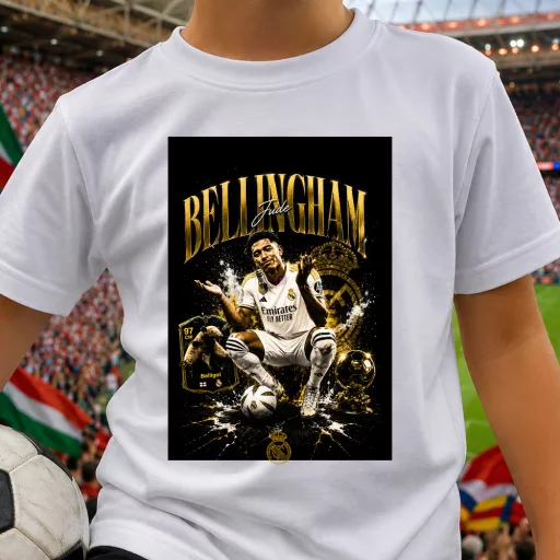 BELLINGHAM póló gyerek és felnőtt méretekben, fekete, fehér