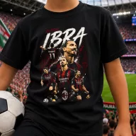   Ibrahimovic póló gyerek és felnőtt méretekben, fekete, fehér