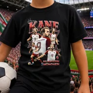   Harry Kane póló gyerek és felnőtt méretekben, fekete, fehér