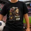 RONALDINHO póló gyerek és felnőtt méretekben, fekete, fehér