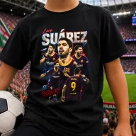   SUAREZ póló gyerek és felnőtt méretekben, fekete, fehér