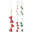 Csengő girland – 4 db csengővel, 38 cm, 4 színben