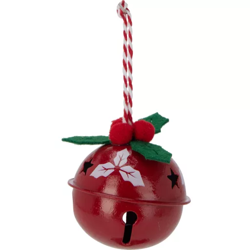 6 részes fém harang függődísz szett 5x5 cm