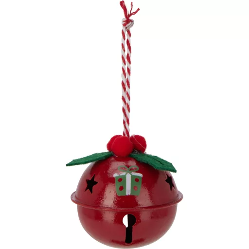 6 részes fém harang függődísz szett 5x5 cm