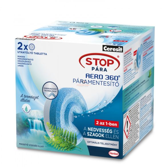 Ceresit Stop Pára utántöltő tabletta - "Frissítő vízesés" - 2 x 450 g