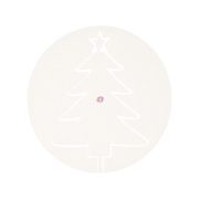   Fenyő csillaggal kerek formában hungarocell 8cm 8 db-os szett