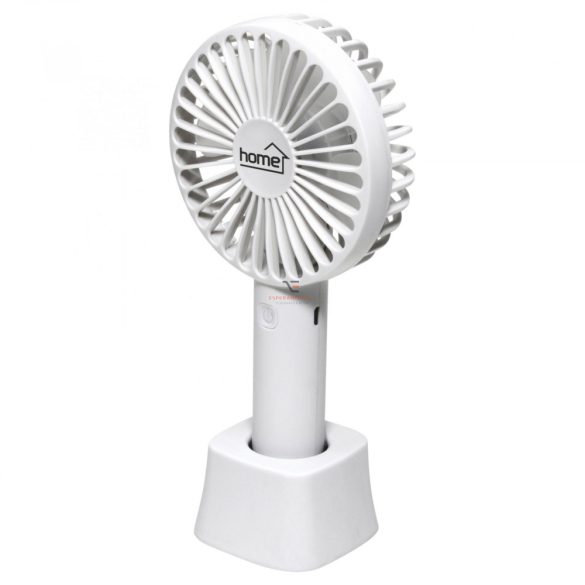 Home Kézi, tölthető ventilátor, 9cm, fehér HF 9/WH