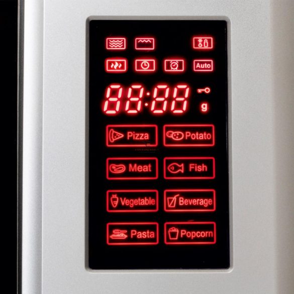 Home Mikrohullámú sütő, grill funkcióval, digitális, ezüst, 800 W / 1000 W HG MH 23 GR