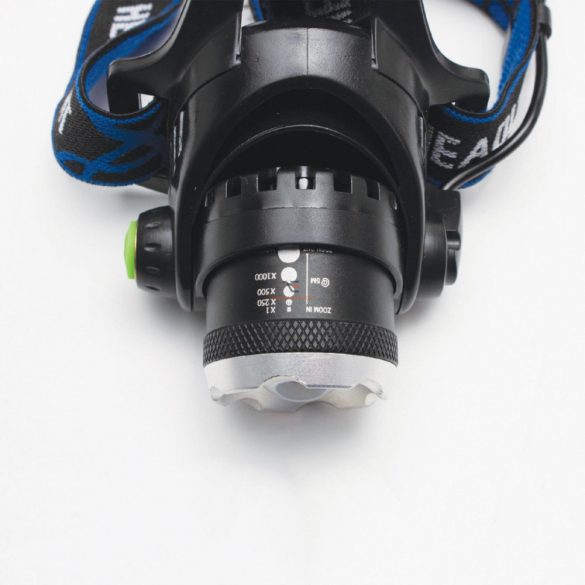 Home LED-es tölthető fém fejlámpa, zoom, 1000 lumen HLM 5R