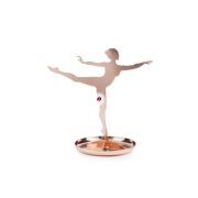 Ékszertartó állvány, ballerina, réz
