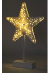 HOME LED-es asztali dísz, csillag, 4,5V KAD 20 STAR