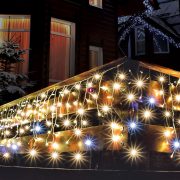   HOME LED-es jégcsap fényfüggöny, sziporkázó 5m kültéri KAF 300L 5M