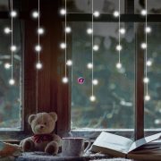   HOME LED-es beltéri jégcsap fényfüggöny 81cm 50 LED hidegfehér beltéri KAF 50C LED/WH