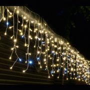   10m sziporkázó LED-es jégcsap fényfüggöny, kültéri KAF 600L 10M