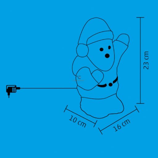 Home Akril Mikulás, kültéri, 16 WH LED, 23 cm KDA 11