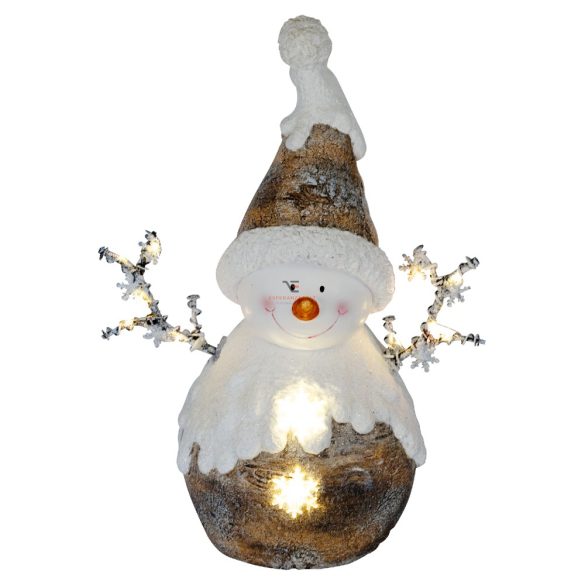 HOME LED-es kerámia figura hóember 56 cm KDC 29