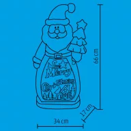 Home LED-es kerámia figura Mikulás KDC 48