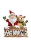 HOME LED-es kerámia figura, WELCOME felirattal  49cm KDC 49