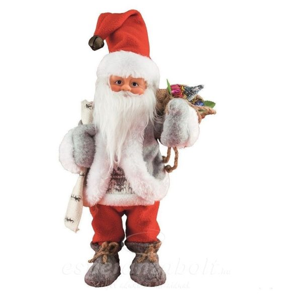 Home KDD32 Táncoló, zenélő Mikulás, piros nadrág, 30 cm KDD 32
