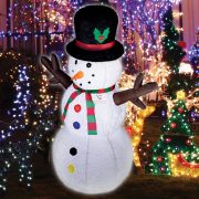   HOME XL Felfújható Hóember plüss 120cm LED Kültéri KDP 120 H