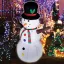 HOME XL Felfújható Hóember plüss 120cm LED Kültéri KDP 120 H