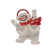   HOME LED-es ablakdísz, hóember, tapadókorongos, 3V KID 322