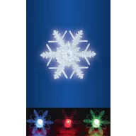   HOME LED-es ablakdísz, hókristály, tapadókorongos, 3V színváltó KID 331