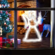 Home LED-es ablakdísz Angyal, 19cm, 4,5V KID 413