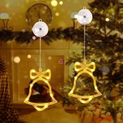 Home LED-es ablakdísz harang, 19cm, 4,5V KID 415