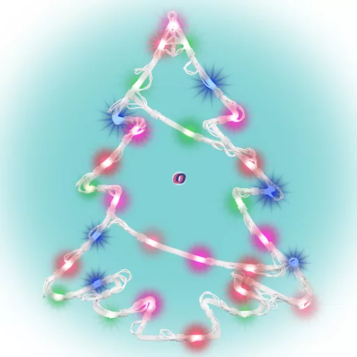 HOME Világító ablakdísz, Fenyő, színes elemes, időzítővel KID 502 B/M