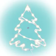   Hálózati fenyőfa ablakdísz LED, melegfehér 33 cm, időzítős KID502WW