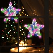   HOME Világító ablakdísz, Csillag, színes elemes, időzítővel KID 503 B/M