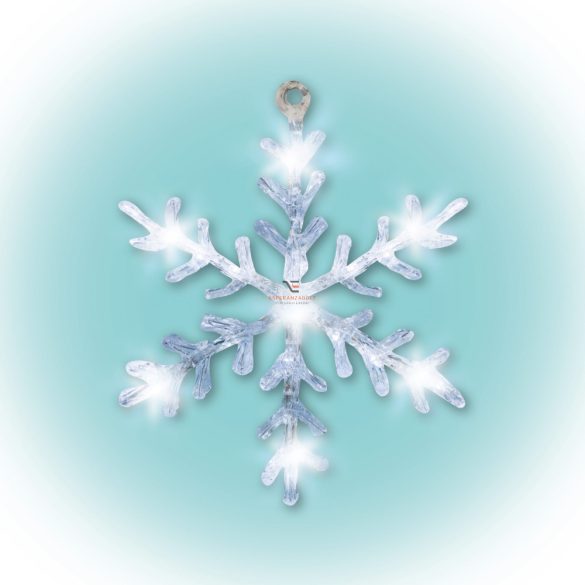 XL HOME LED-es ablakdísz, akril, hókristály, 30cm, 4,5V KID 701