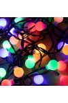 HOME LED-es gömb fényfűzér 50 LED 4m színes beltéri KII 50B/M hálózati adapterrel
