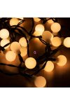 HOME LED-es gömb fényfűzér 50 LED 4m melegfehér beltéri KII 50B/WW hálózati adapterrel