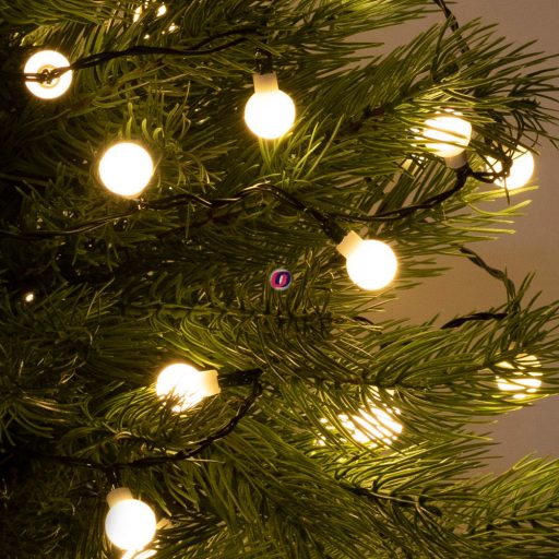 HOME LED-es gömb fényfűzér 50 LED 4m melegfehér beltéri KII 50B/WW hálózati adapterrel