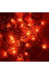HOME LED-es beltéri fényfűzér 4m, piros, 50 LED KII 50/R hálózati adapterrel